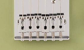 6-SADDLE STRING-THROUGH-BODY TELE BRIDGE WITH BLOCK STEEL SADDLES