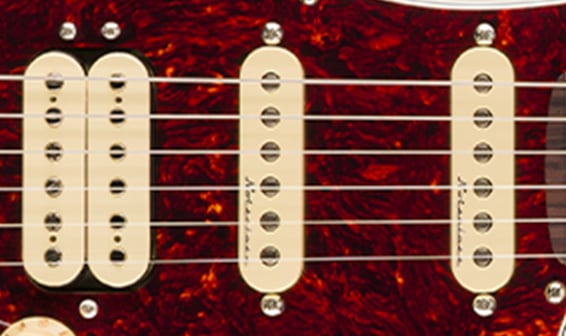 NEW PLAYER II MODIFIED HUMBUCKER AND NOISELESS STRAT PICKUPS