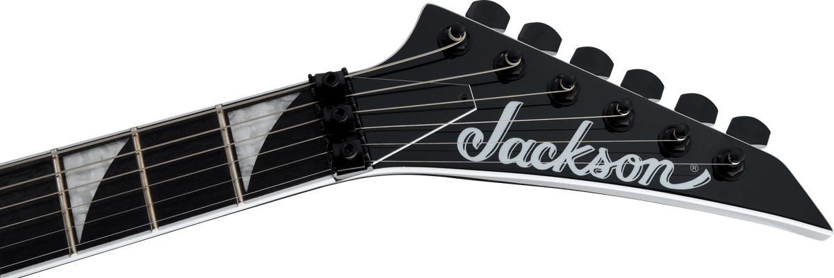 Jackson X Series Soloist SLX DX Graphic Srs, Bullseye, headstock, front