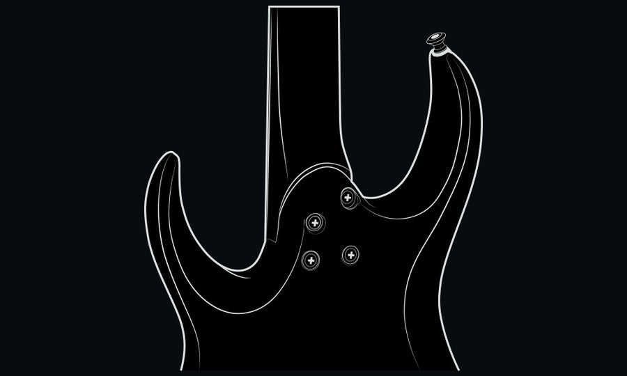 One-Piece Bolt-On Maple Neck with Graphite Reinforcement and Scarf Joint