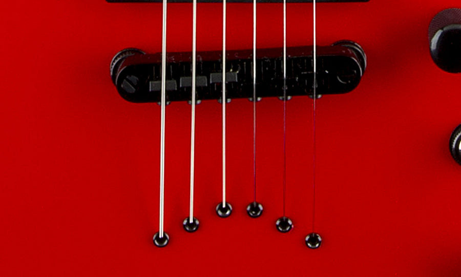 Jackson Compensated and Adjustable String-Through-Body Bridge