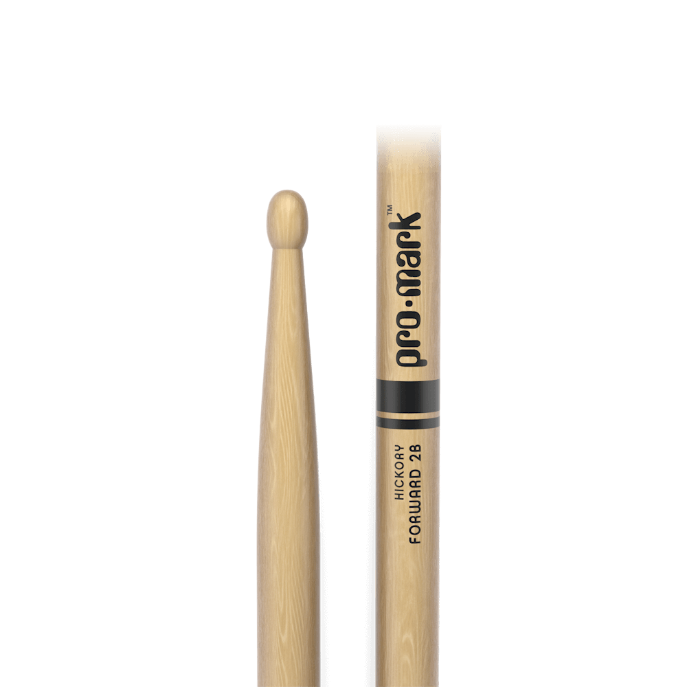 Promark Classic Forward 2B Hickory Drumstick, Oval Wood Tip