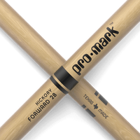 Promark Classic Forward 2B Hickory Drumstick, Oval Wood Tip