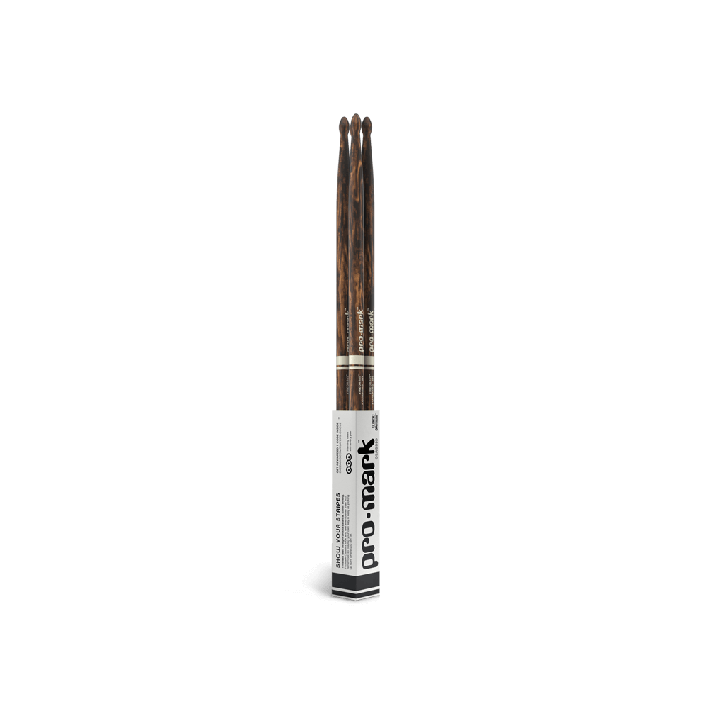 Promark Classic Forward 5A FireGrain Hickory Drumstick, Oval Wood Tip