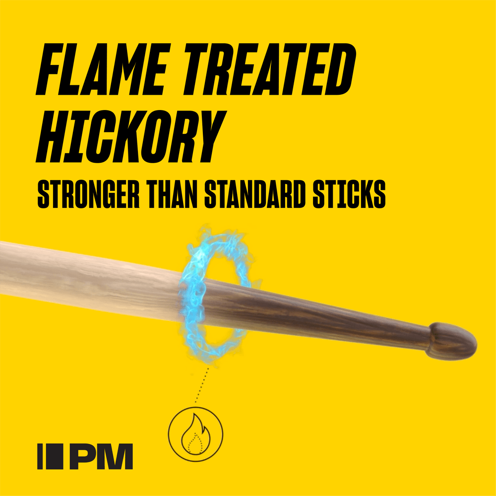 Promark Classic Forward 5A FireGrain Hickory Drumstick, Oval Wood Tip