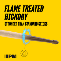 Promark Classic Forward 5A FireGrain Hickory Drumstick, Oval Wood Tip