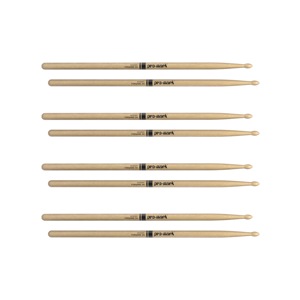 Promark Classic Forward 5A Hickory Drumstick, Oval Wood Tip