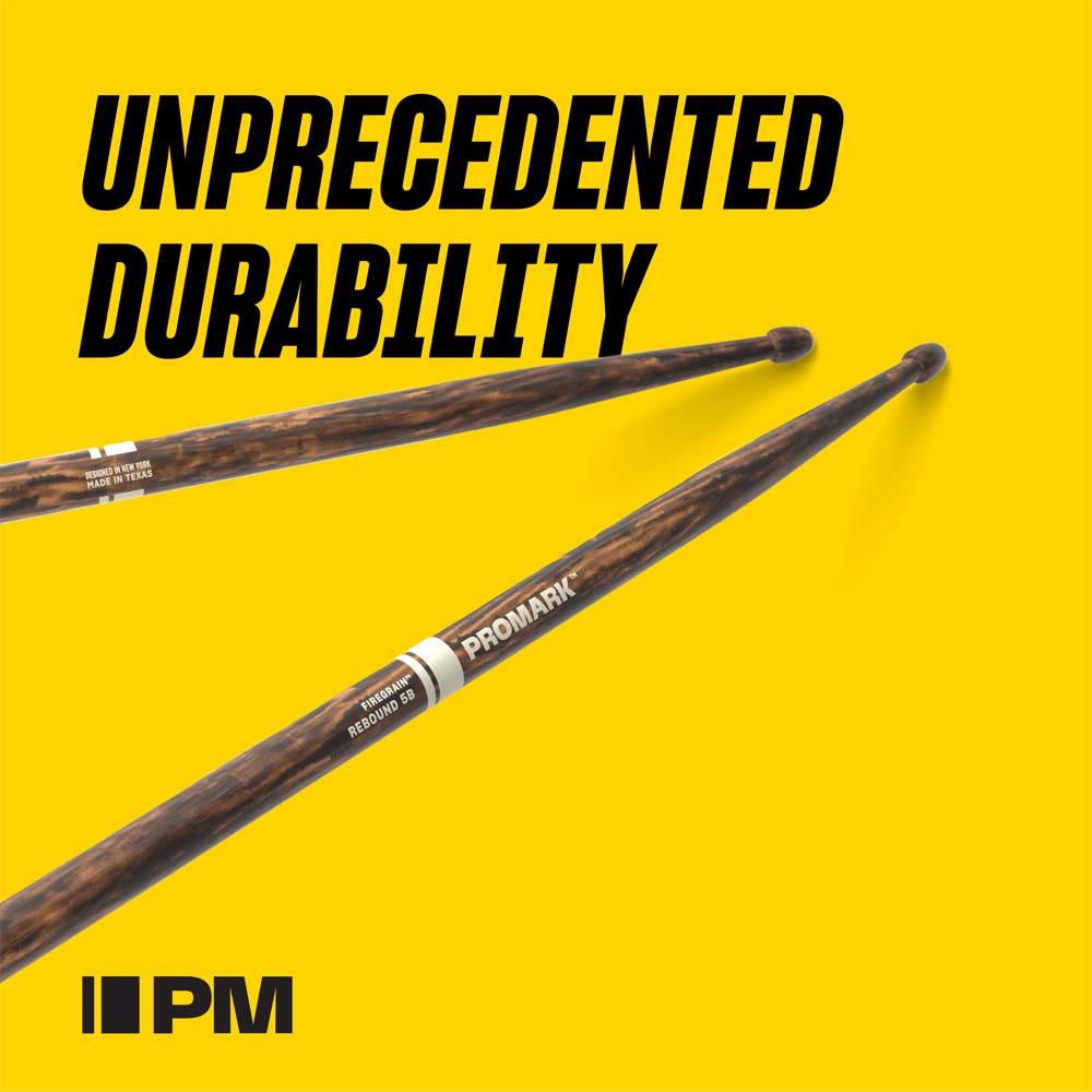 Promark Classic Forward 5B FireGrain Hickory Drumstick, Oval Wood Tip