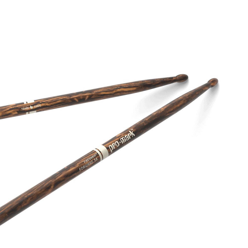 Promark Classic Forward 5B FireGrain Hickory Drumstick, Oval Wood Tip