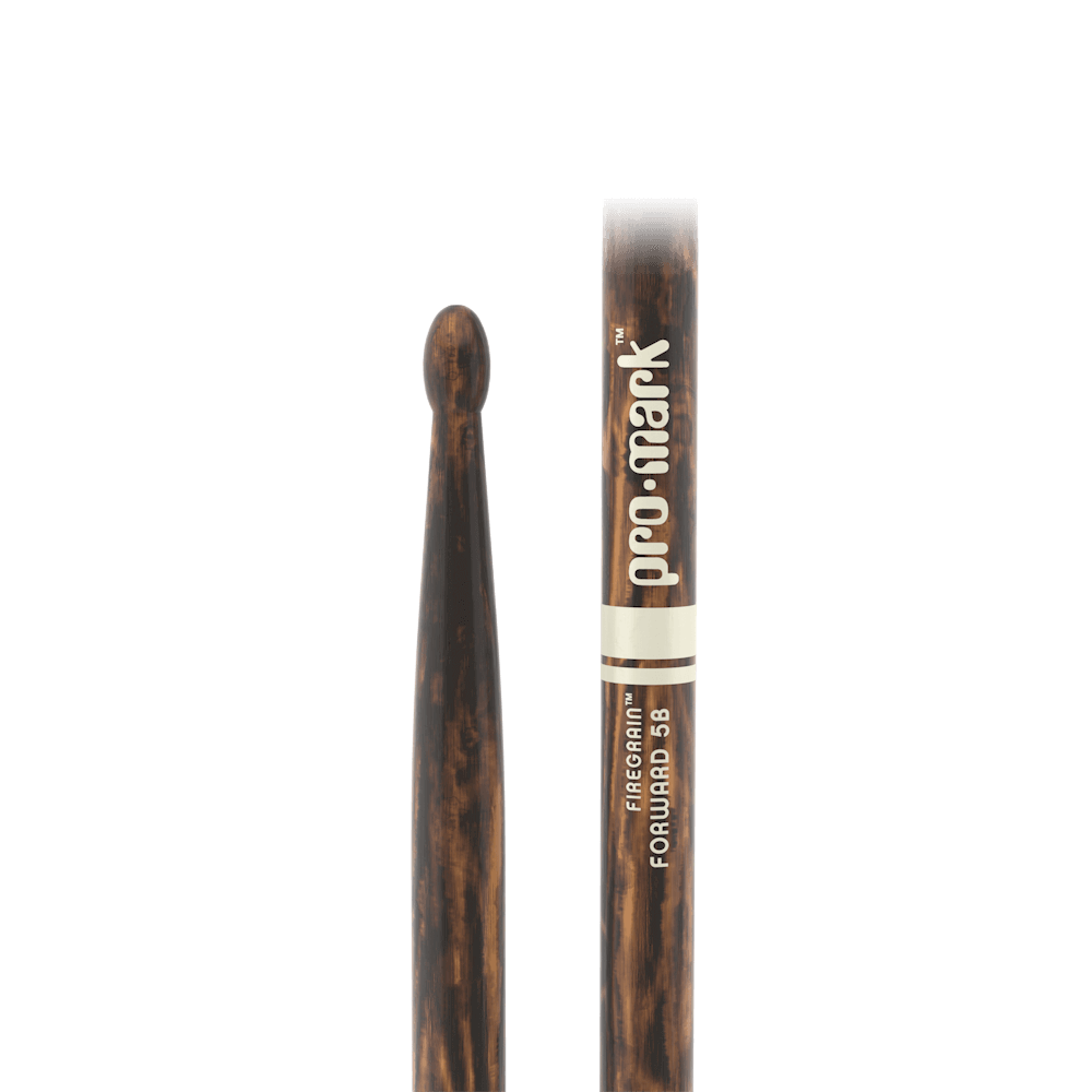 Promark Classic Forward 5B FireGrain Hickory Drumstick, Oval Wood Tip