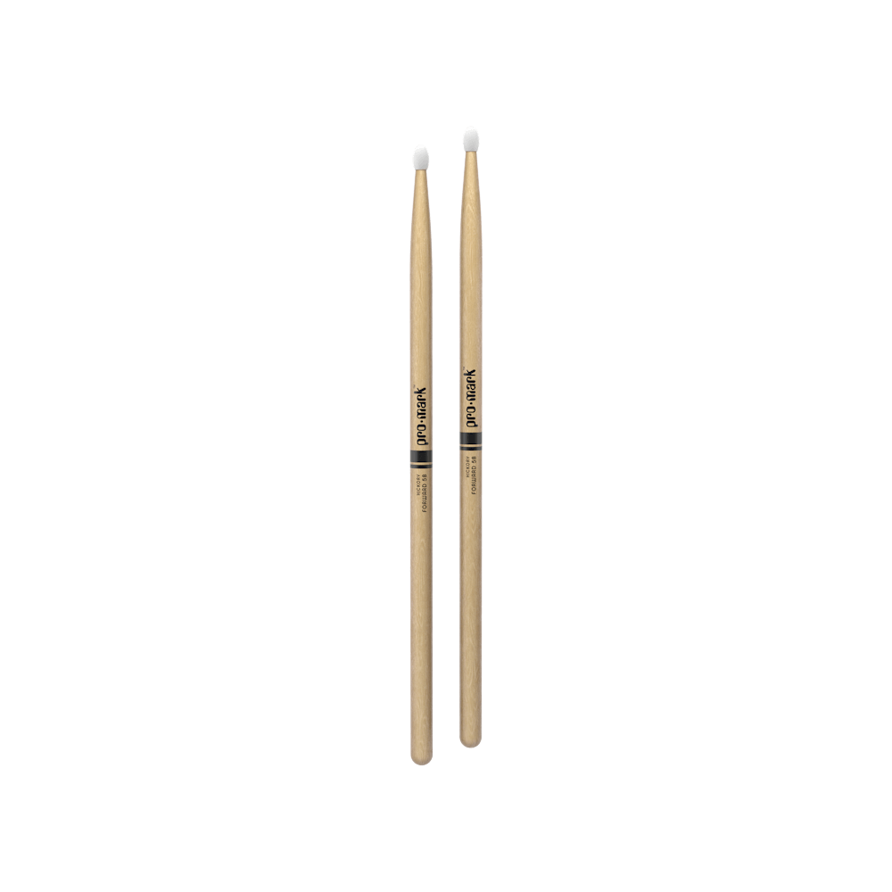 Promark Classic Forward 5B Hickory Drumstick, Oval Nylon Tip