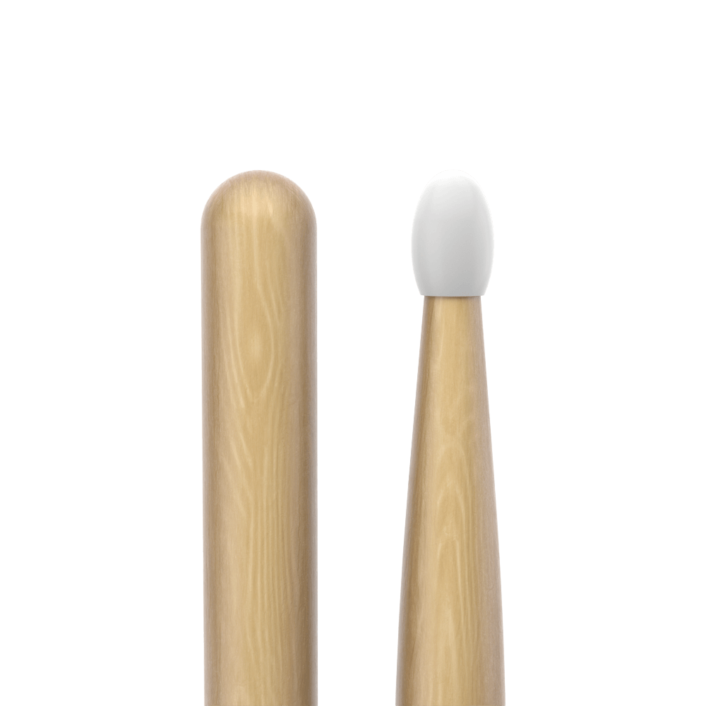 Promark Classic Forward 5B Hickory Drumstick, Oval Nylon Tip