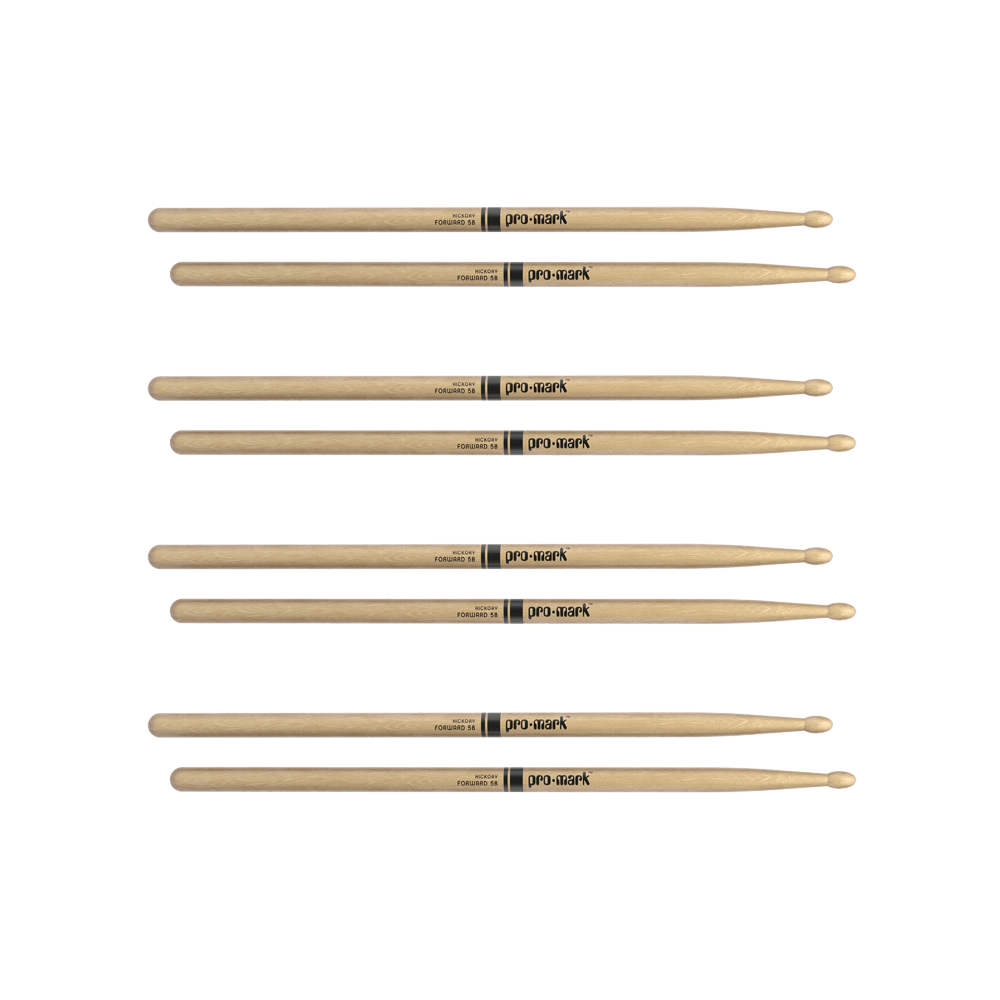 Promark Classic Forward 5B Hickory Drumstick, Oval Wood Tip