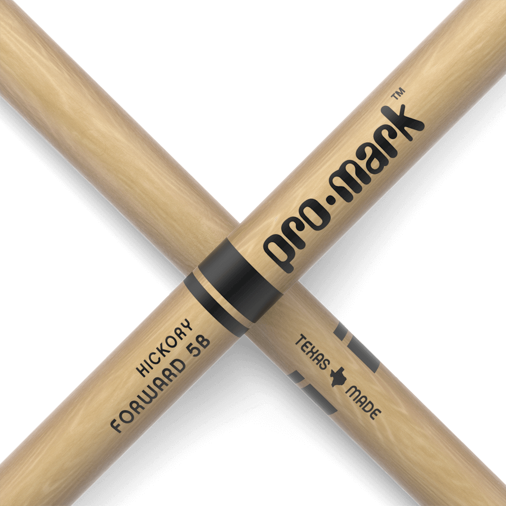 Promark Classic Forward 5B Hickory Drumstick, Oval Wood Tip