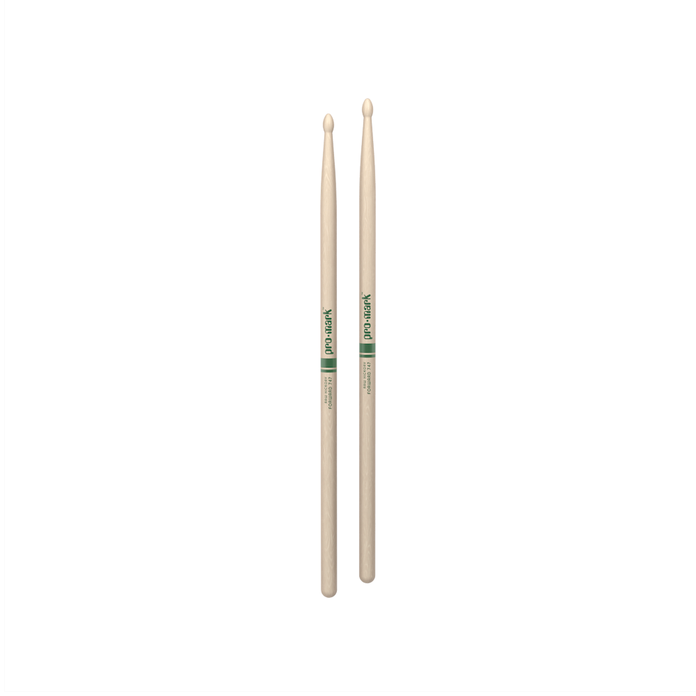 Promark Classic Forward 747 Raw Hickory Drumstick, Oval Wood Tip