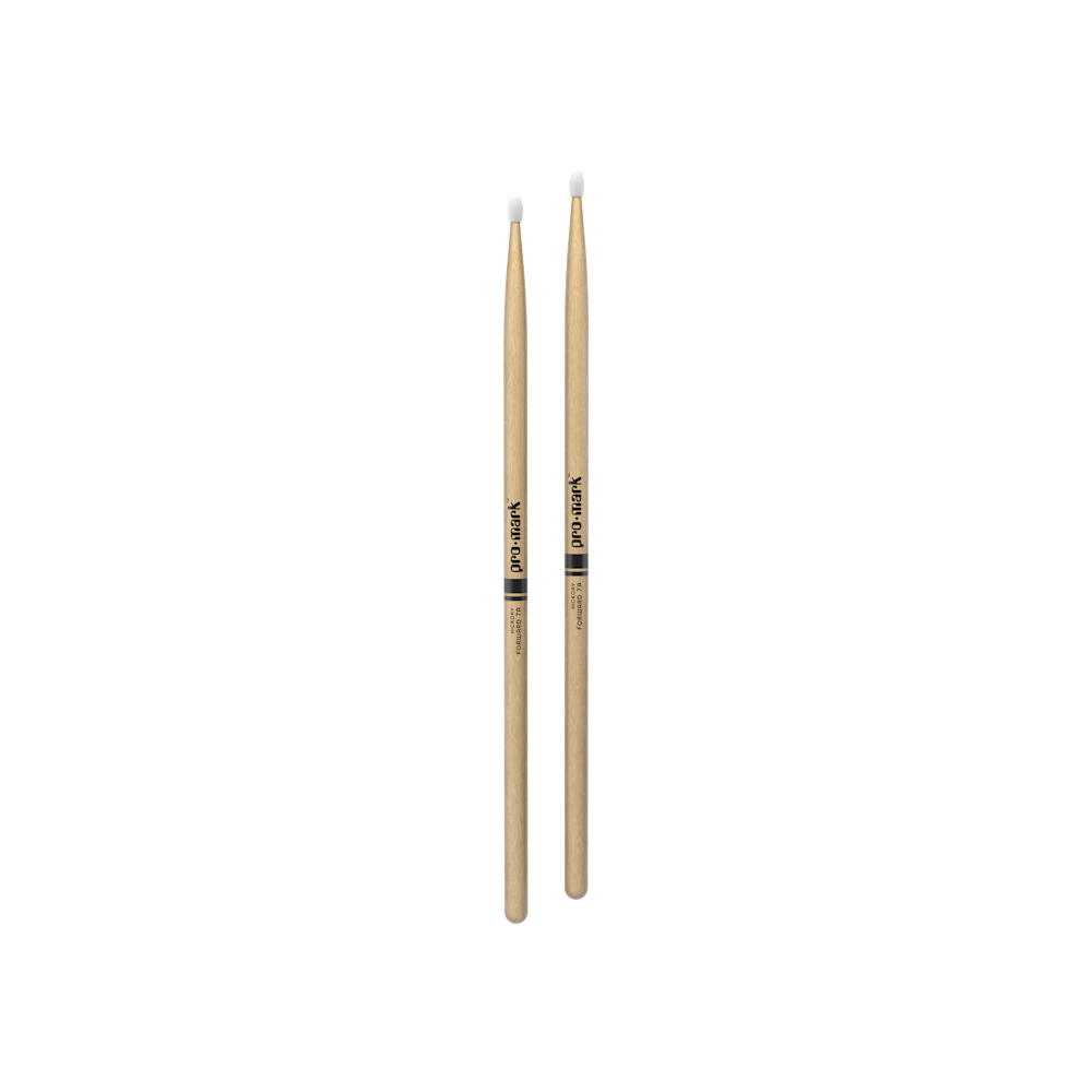 Promark Classic Forward 7A Hickory Drumstick, Oval Nylon Tip