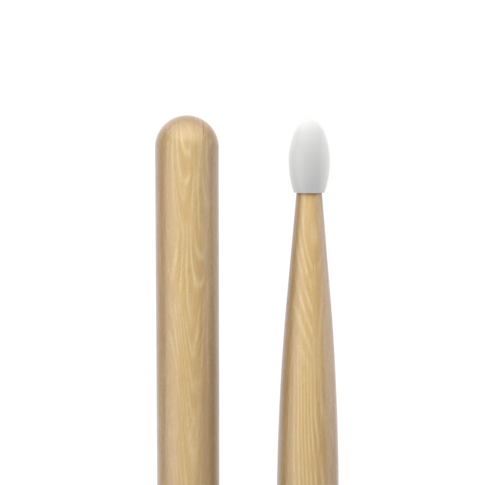 Promark Classic Forward 7A Hickory Drumstick, Oval Nylon Tip