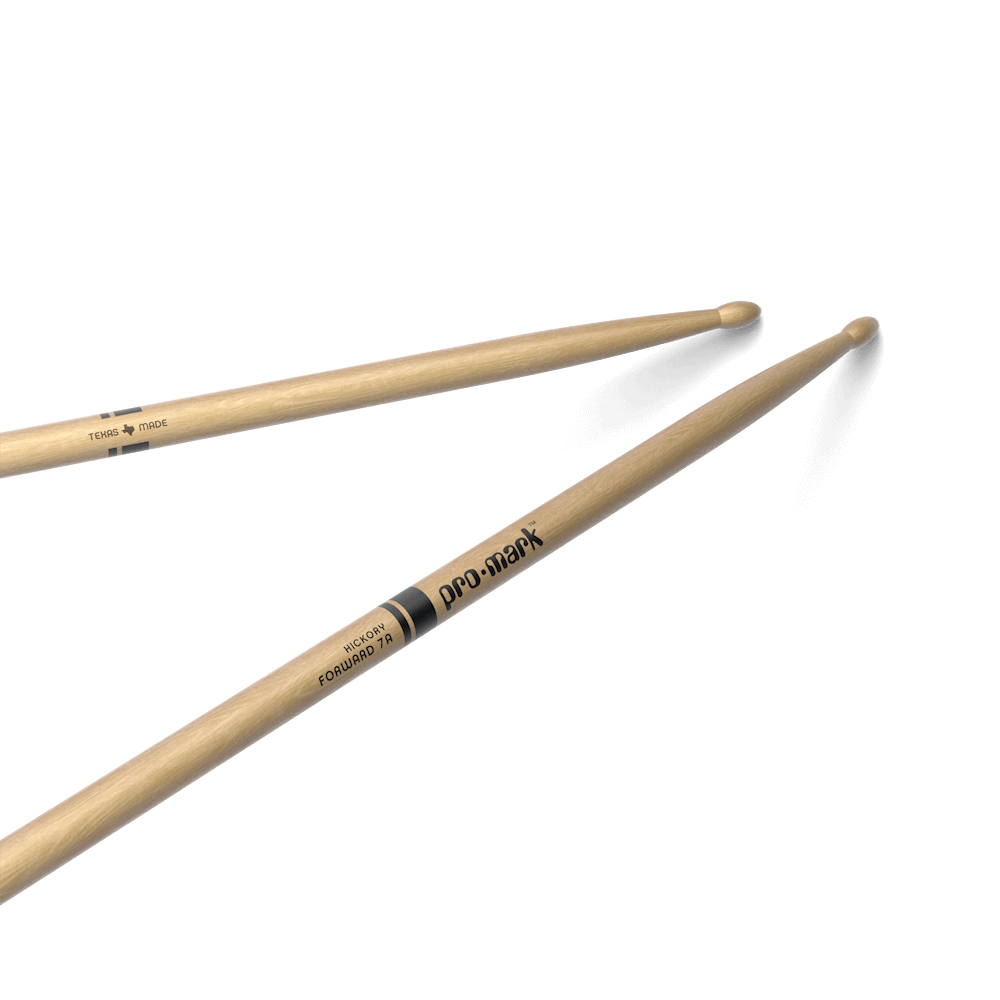 Promark Classic Forward 7A Hickory Drumstick, Oval Wood Tip