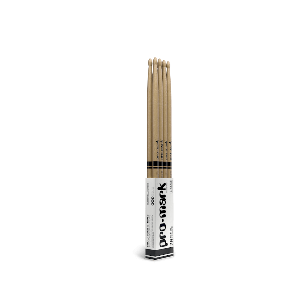 Promark Classic Forward 7A Hickory Drumstick, Oval Wood Tip