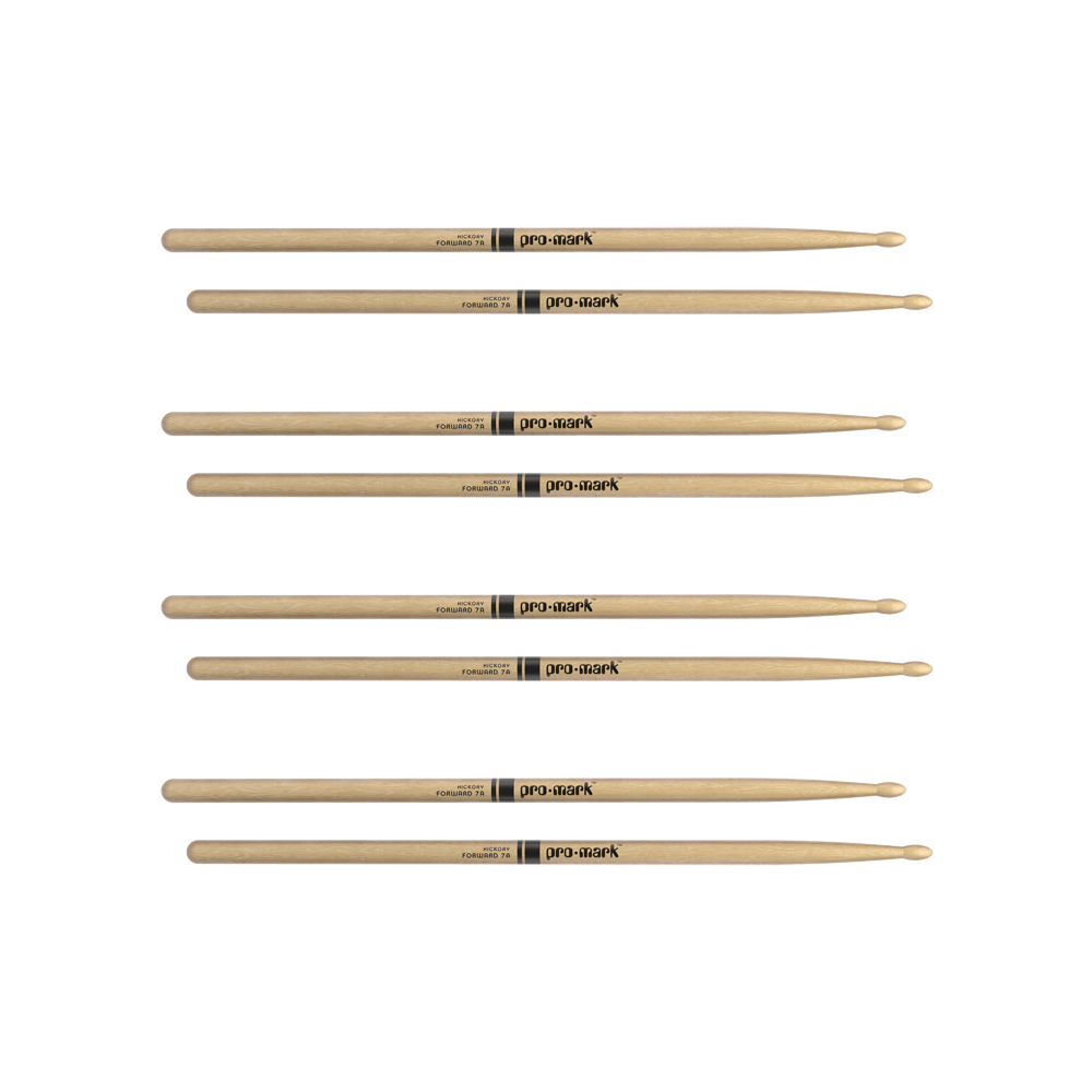 Promark Classic Forward 7A Hickory Drumstick, Oval Wood Tip