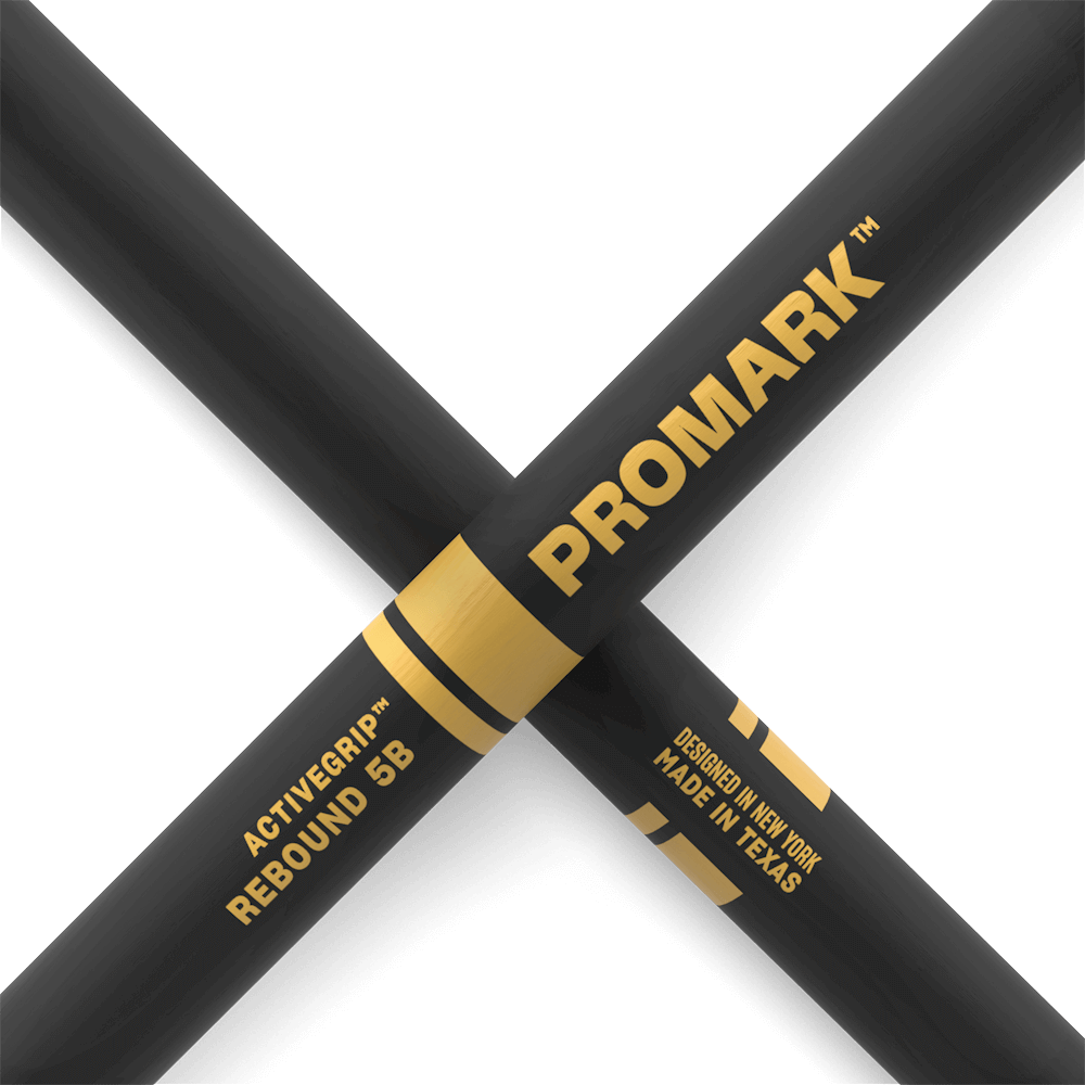 Promark Rebound 5B ActiveGrip Hickory Drumstick, Acorn Wood Tip