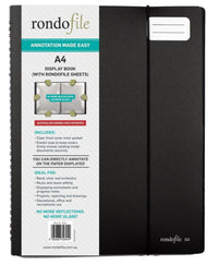 Rondofile 20 Black A4 Sheet Music Display Holder