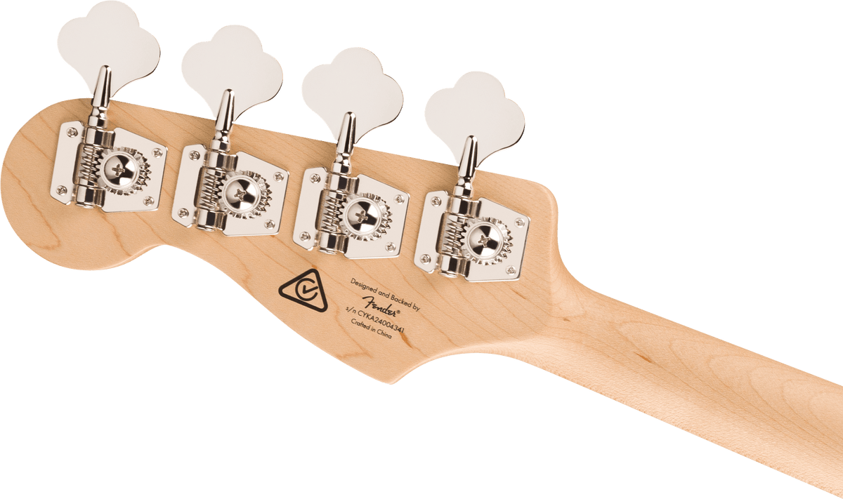 Squier Affinity Series Active Jazz Bass, headstock, back