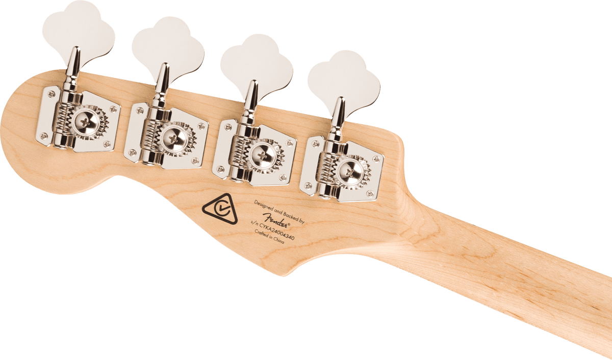 Squier Affinity Series Active Jazz Bass, headstock, back