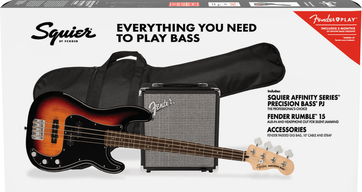 Squier Affinity Series Precision Bass PJ Pack