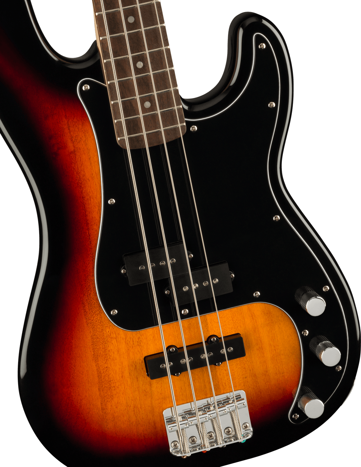 Squier Affinity Series Precision Bass PJ Pack, fingerboard detail