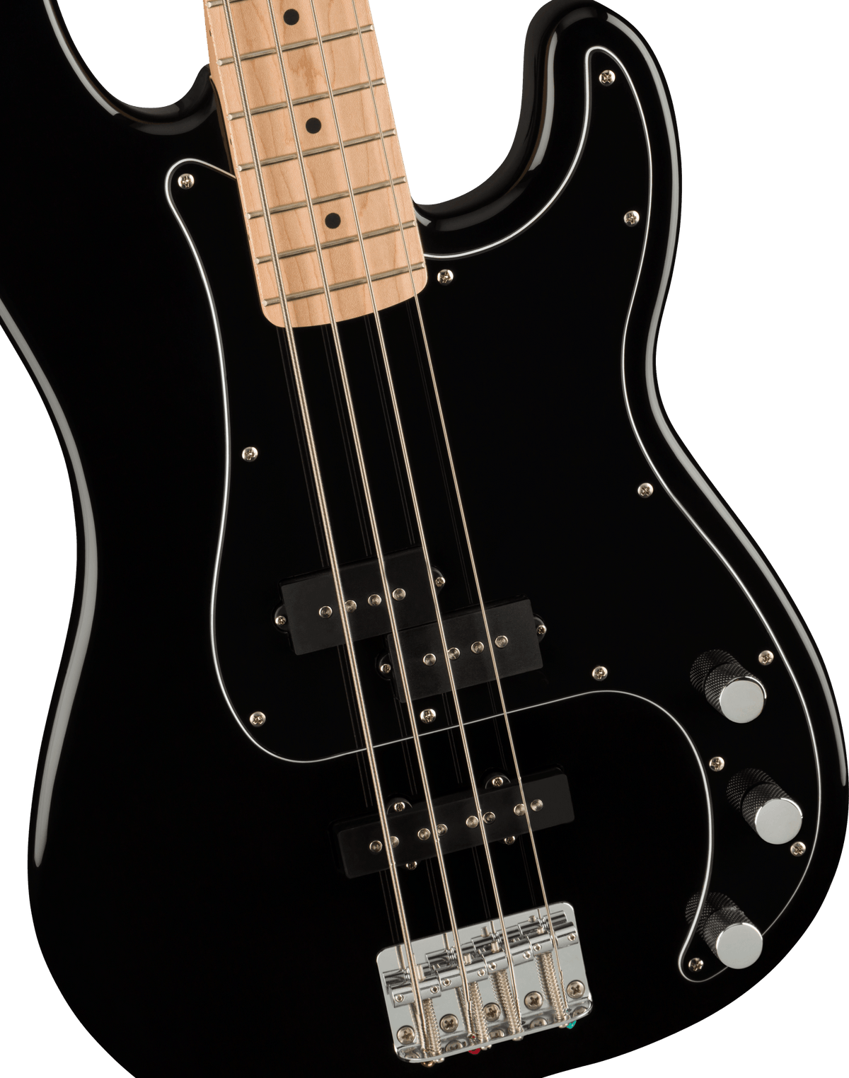 Squier Affinity Series Precision Bass PJ Pack, fingerboard detail