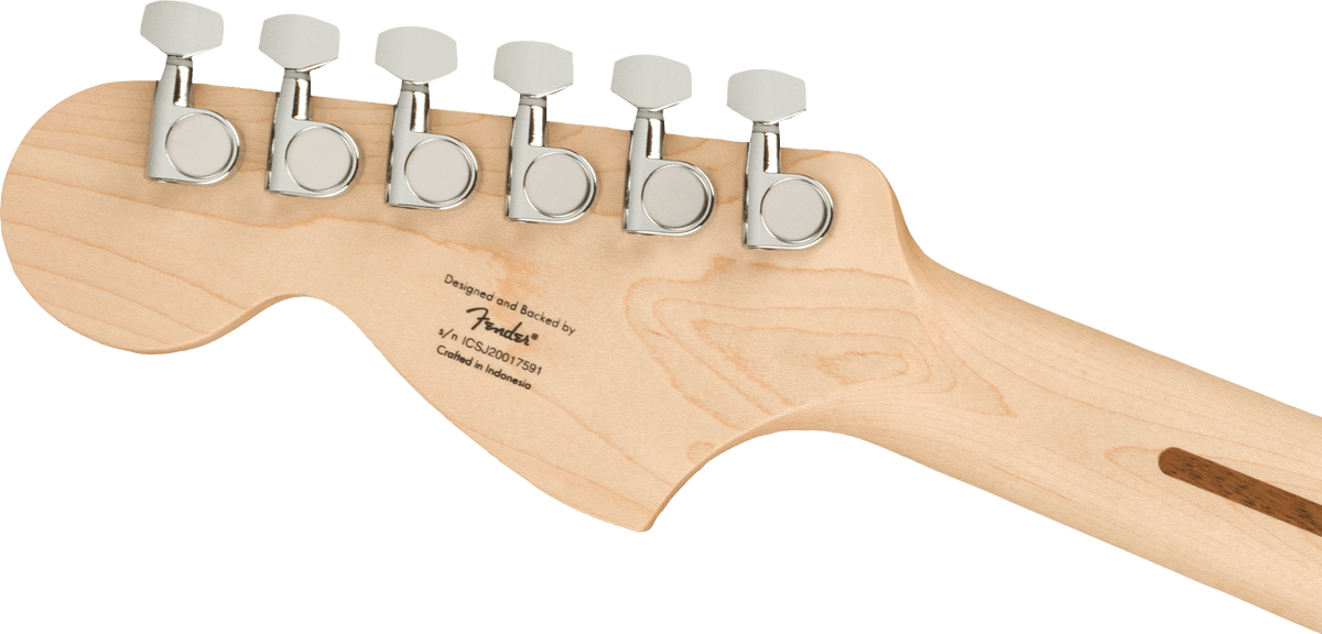 Squier Affinity Series Stratocaster, headstock, back