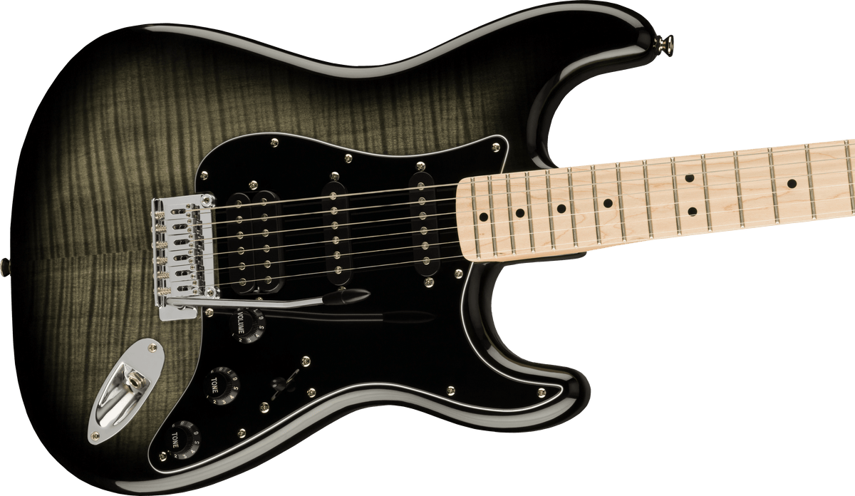Squier Affinity Series Stratocaster FMT HSS, body detail