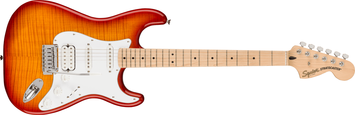 Squier Affinity Series Stratocaster FMT HSS, front view