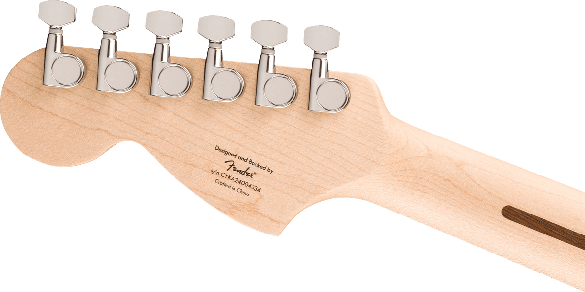 Squier Affinity Series Stratocaster Junior HSS, headstock, back