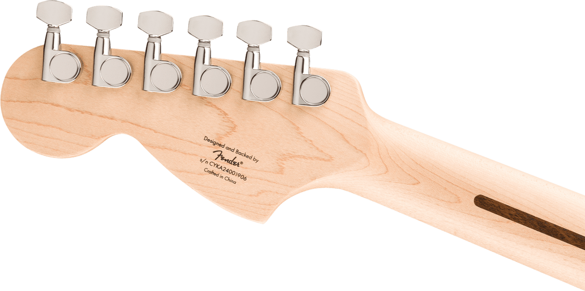 Squier Affinity Series Stratocaster Junior HSS, headstock, back