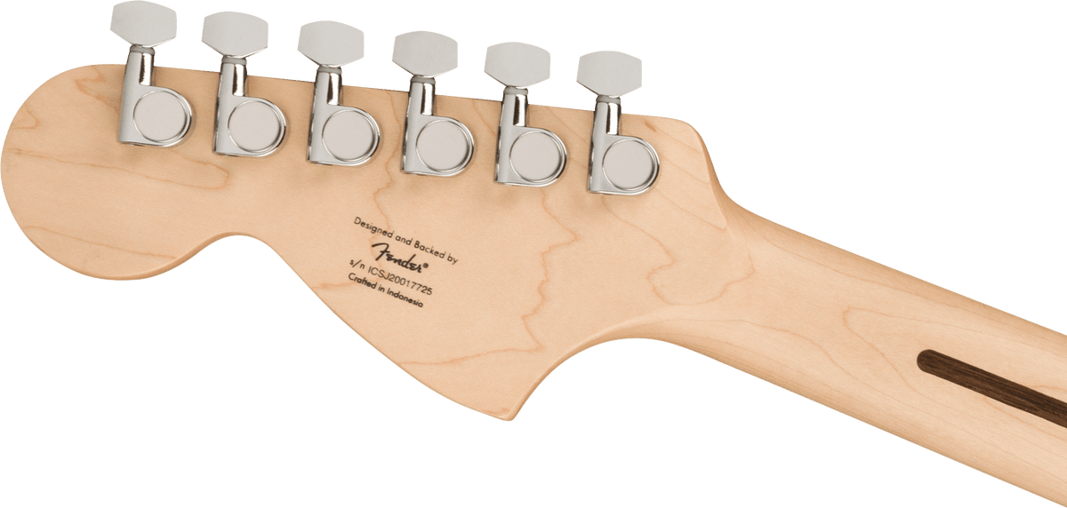 Squier Affinity Series Stratocaster, headstock, back