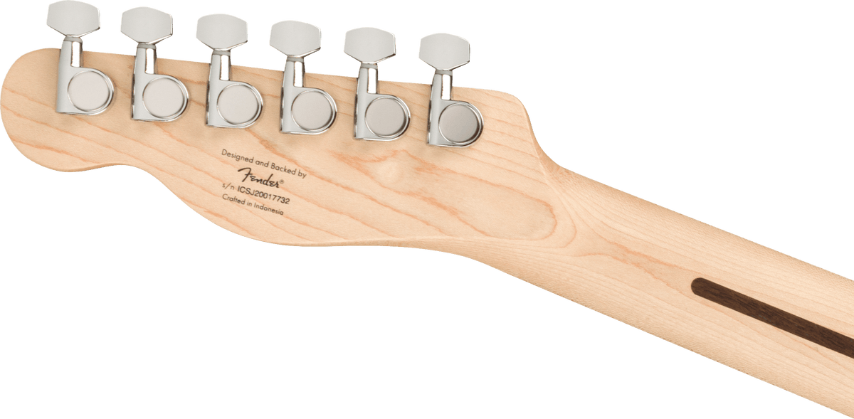 Squier Affinity Series Telecaster, headstock, back