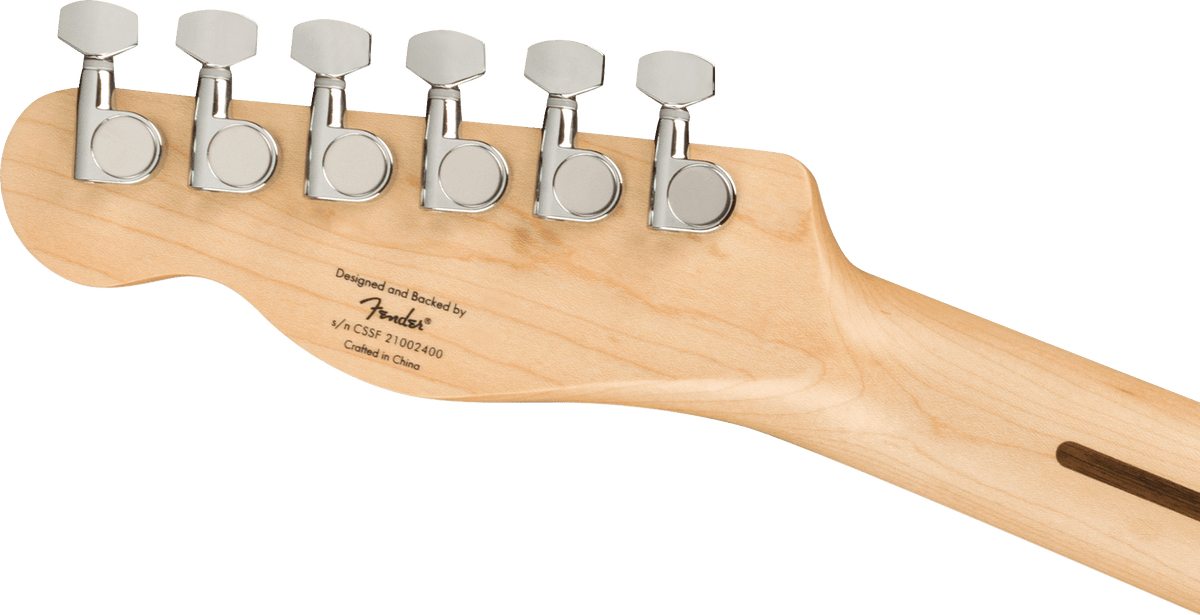 Squier Affinity Series Telecaster, headstock, back