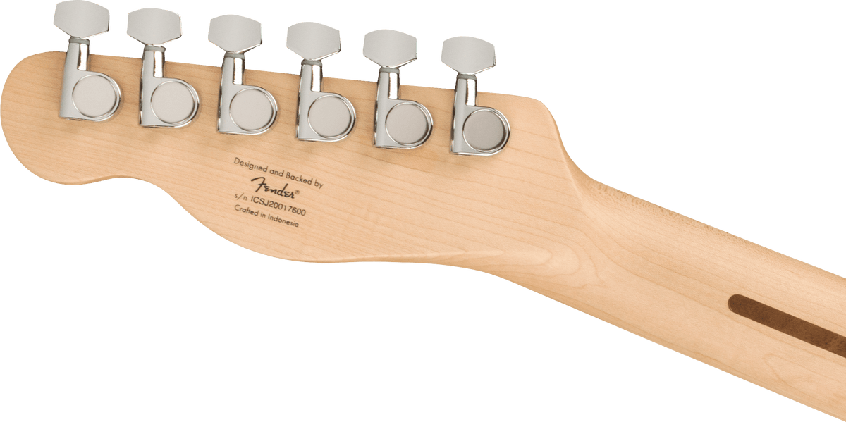 Squier Affinity Series Telecaster, headstock, back