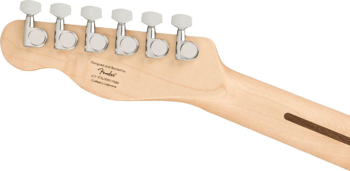 Squier Affinity Series Telecaster, headstock, back