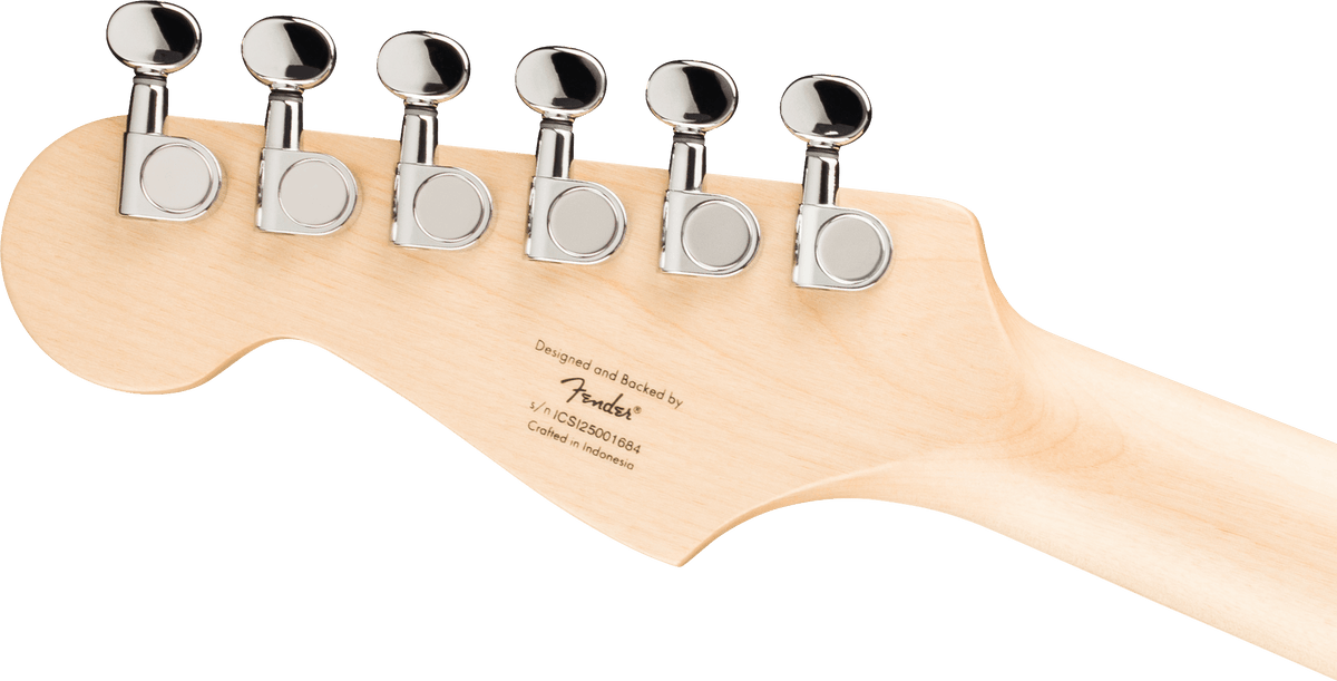 Squier Mini Stratocaster, headstock, back