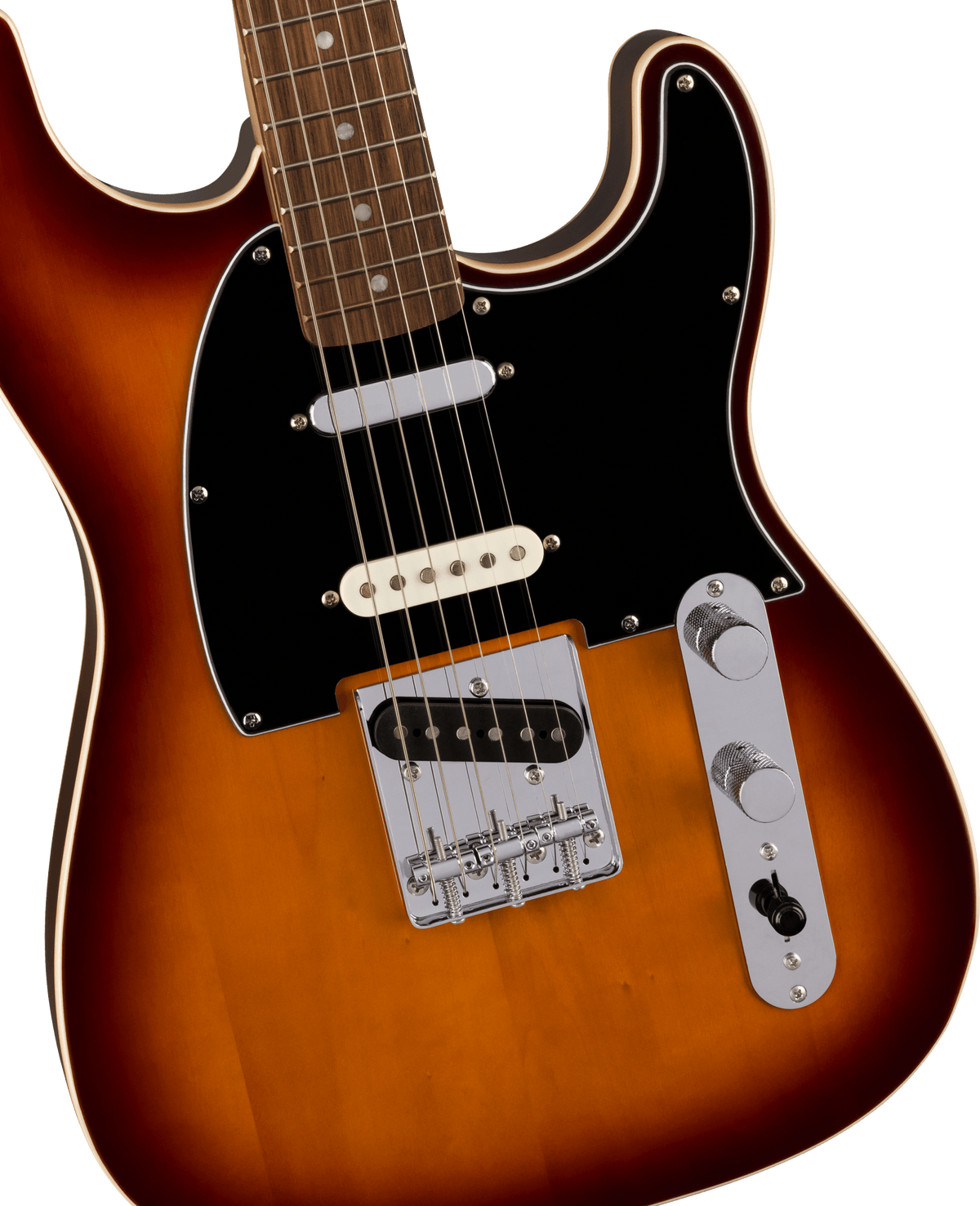 Squier Paranormal Custom Nashville Stratocaster, fingerboard detail