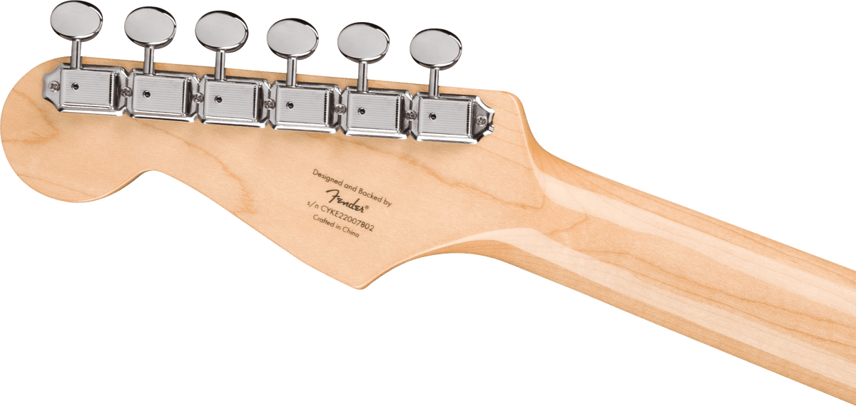 Squier Paranormal Custom Nashville Stratocaster, headstock, back