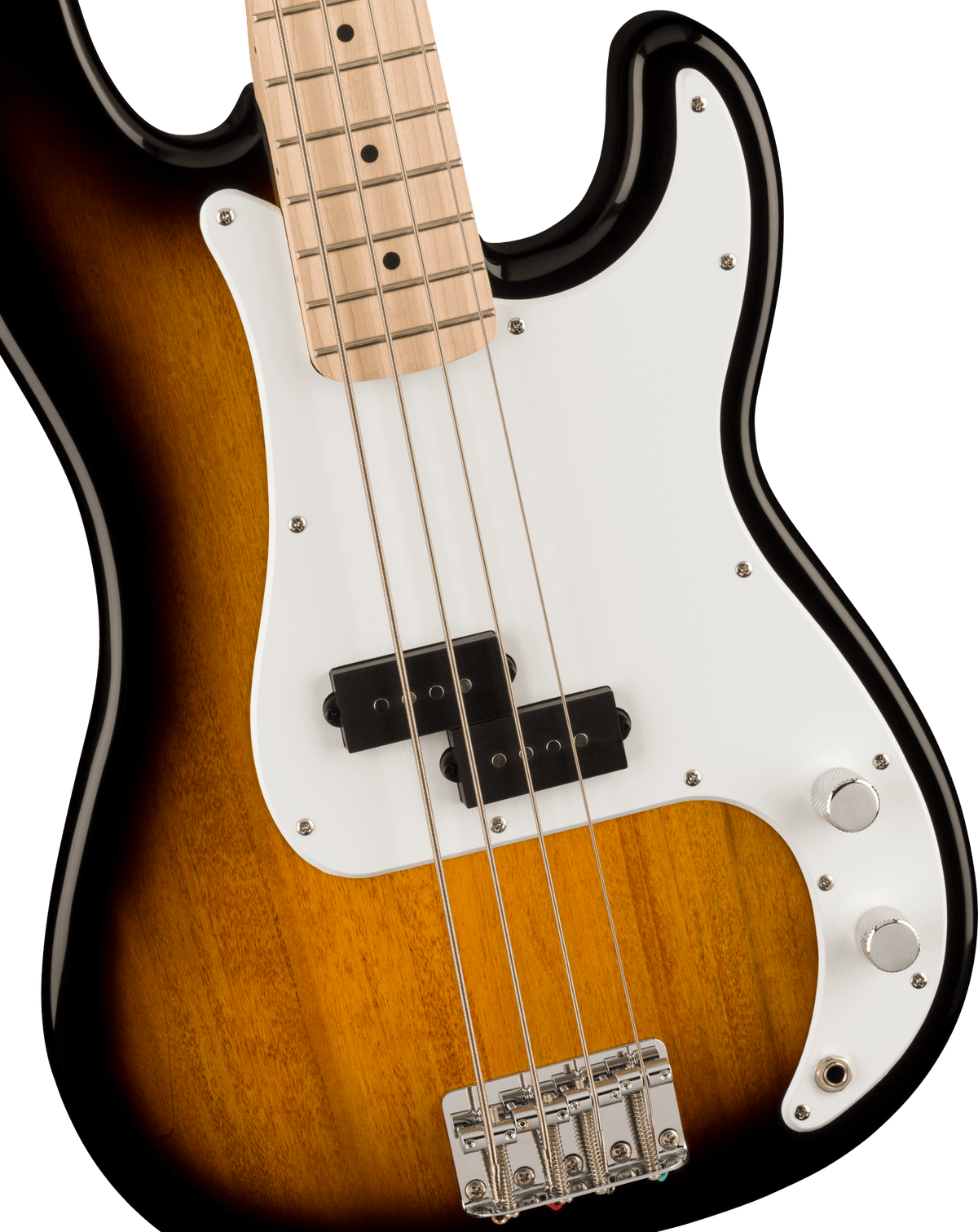 Squier Sonic Precision Bass, fingerboard detail