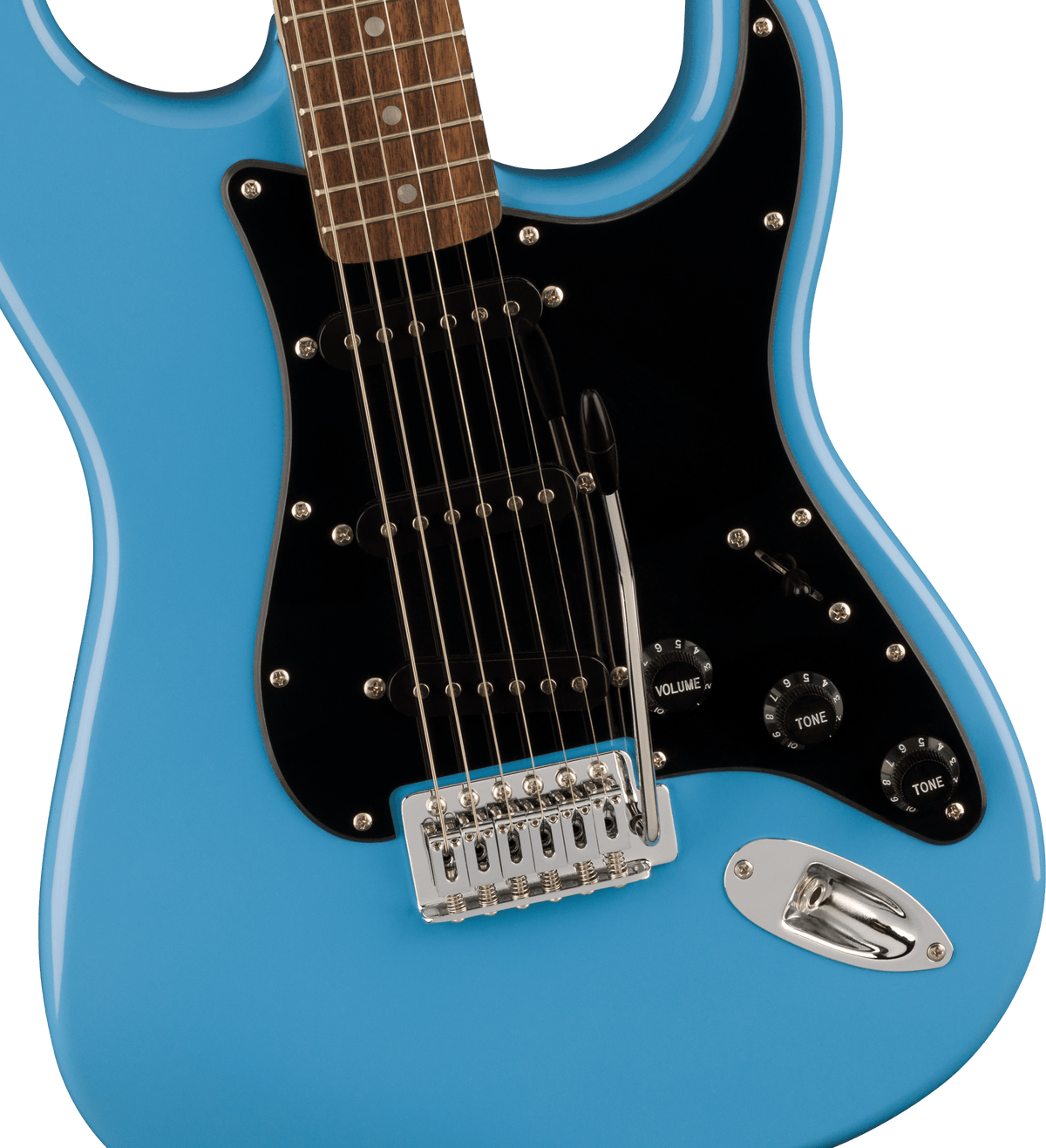 Squier Sonic Stratocaster, fingerboard detail
