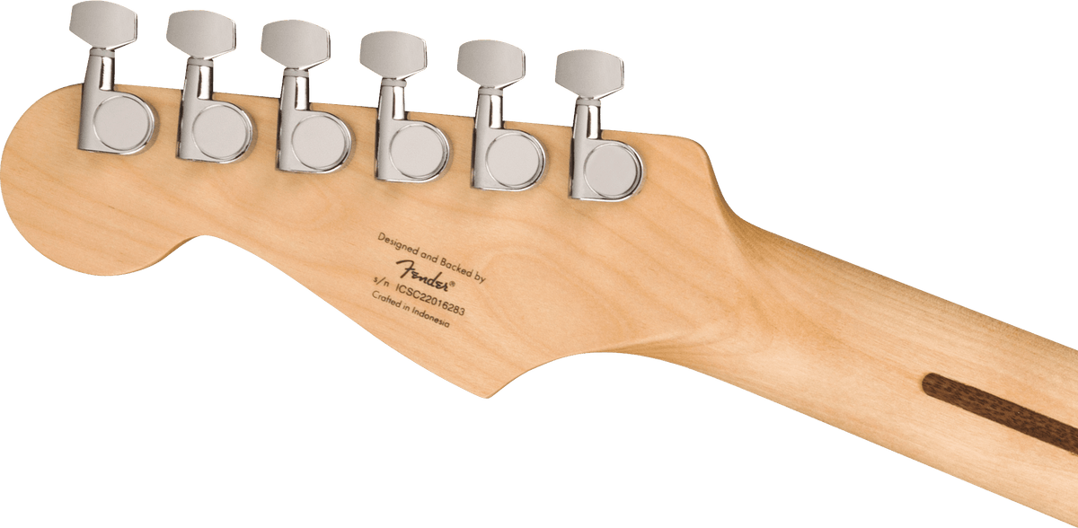 Squier Sonic Stratocaster, headstock, back