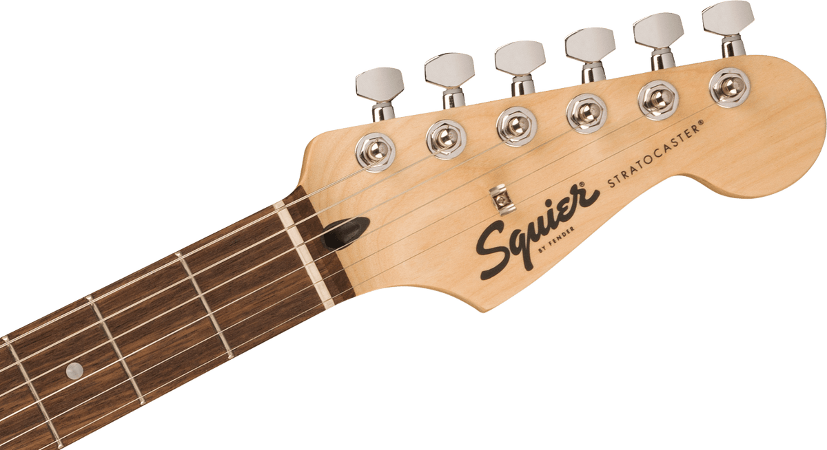 Squier Sonic Stratocaster, headstock, front