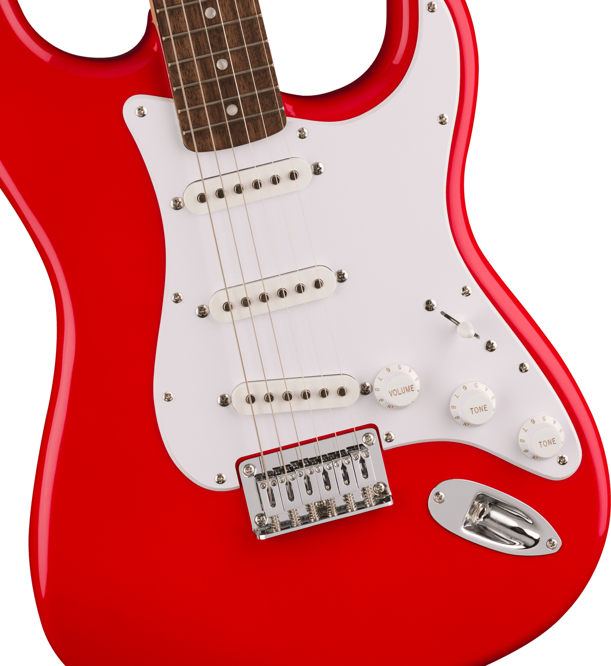 Squier Sonic Stratocaster HT, fingerboard detail