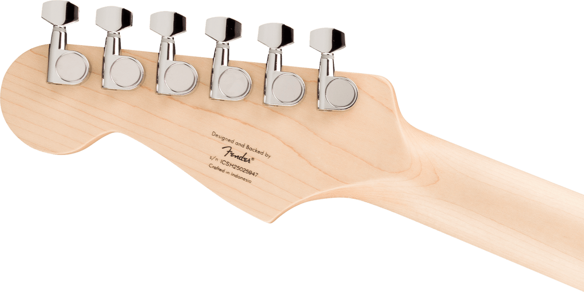 Squier Sonic Stratocaster, headstock, back